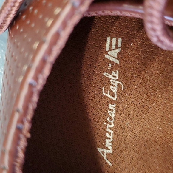 American Eagle kids brown leather tie shoes. Size 1.5. Excellent conditi… - Picture 3 of 11
